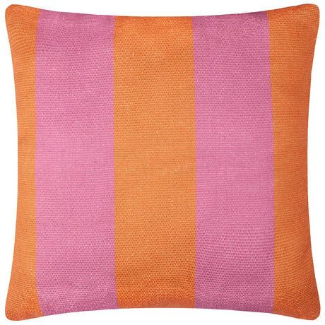 Deck Stripe Outdoor Orange / Pink Cushion Cover or Filled Cushion 60cm x 60cm - additional product view 2