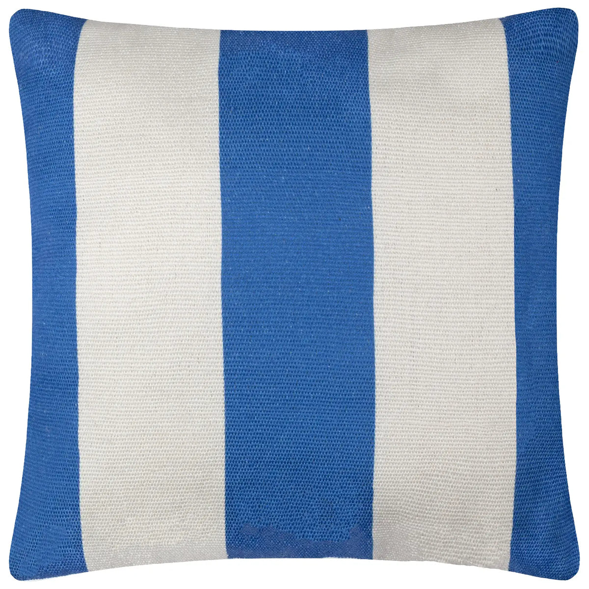 Deck Stripe Outdoor White / Blue Cushion Cover or Filled Cushion 60cm x 60cm - additional product view 2