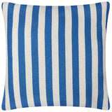 Deck Stripe Outdoor White / Blue Cushion Cover or Filled Cushion 60cm x 60cm - additional product view 3