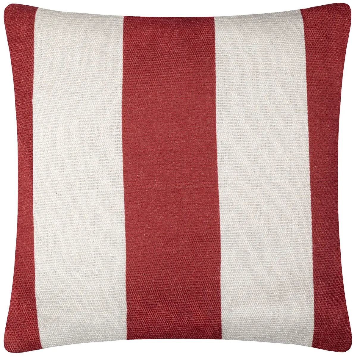 Deck Stripe Outdoor White / Red Cushion Cover or Filled Cushion 60cm x 60cm - additional product view 2