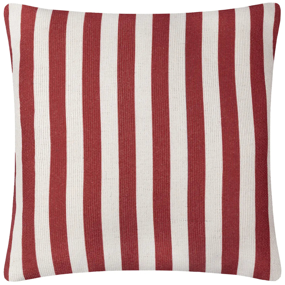Deck Stripe Outdoor White / Red Cushion Cover or Filled Cushion 60cm x 60cm - additional product view 3