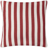 Deck Stripe Outdoor White / Red Cushion Cover or Filled Cushion 60cm x 60cm - additional product view 3