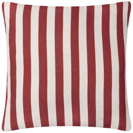 Deck Stripe Outdoor White / Red Cushion Cover or Filled Cushion 60cm x 60cm - additional product view 3