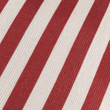Deck Stripe Outdoor White / Red Cushion Cover or Filled Cushion 60cm x 60cm - additional product view 5