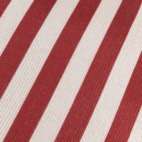 Deck Stripe Outdoor White / Red Cushion Cover or Filled Cushion 60cm x 60cm - additional product view 5