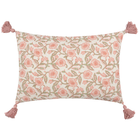 Delphine 100% Cotton Coral Cushion Cover or Filled Cushion - additional product view 2