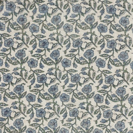 Delphine Tasselled Reversible Delph Blue 100% Cotton Throw Blanket 130cm x 170cm - additional product view 2