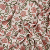 Delphine Tasselled Reversible Coral 100% Cotton Throw Blanket 130cm x 170cm - additional product view 5