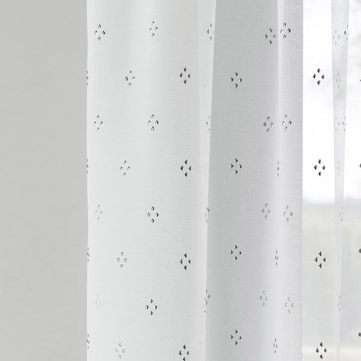 Destiny Voile Curtain Panel Silver - Ideal