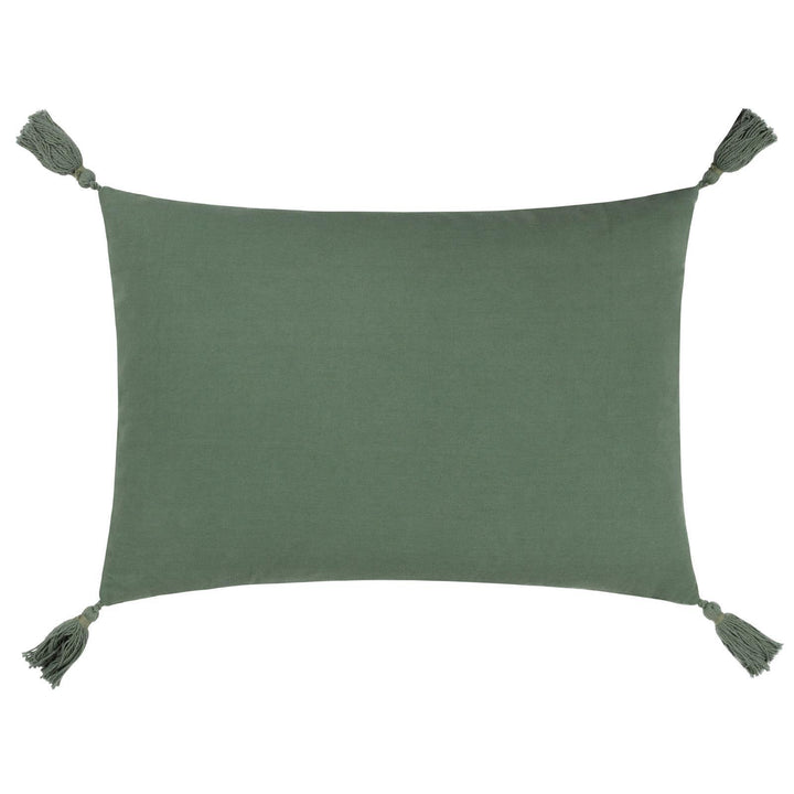 Dharma Eucalyptus Tufted Tasselled Cushion Cover - Ideal