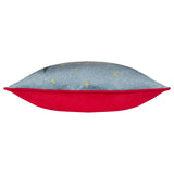 Ditsy Festive Reindeer Velvet Piped Cushion Cover Multi 45 x 45cm - image 4