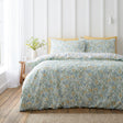 Bianca Ditsy Floral 200 Thread Count Cotton Reversible Duvet Cover Set - Green