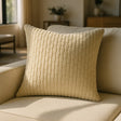 Dorset Textured Cushion Cover and Filled Cushion 18" x 18" (45cm x 45cm) - Ivory