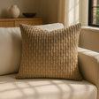 Dorset Textured Cushion Cover and Filled Cushion 18" x 18" (45cm x 45cm) - Mink