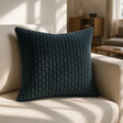 Dorset Textured Cushion Cover and Filled Cushion 18" x 18" (45cm x 45cm) - Petrol