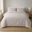 Dot Garden Cotton Duvet Cover Set - Linen