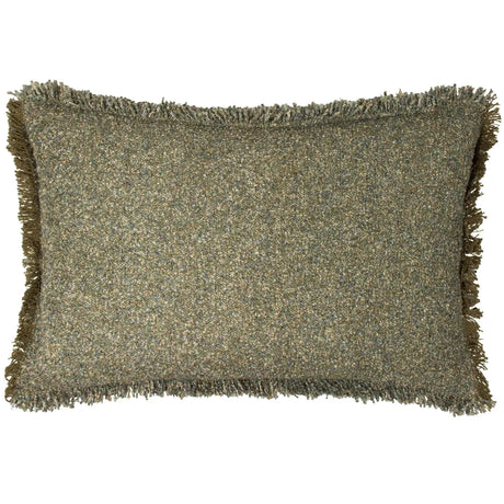 Doze Woven Fringed Cushion Cover Moss 40 x 60cm - image 2