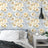 Catherine Lansfield Dramatic Floral Wallpaper Ochre