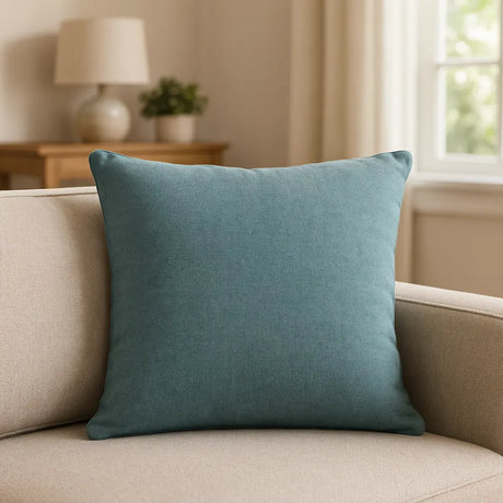 Sorbonne Cotton Cushion Cover 43cm x 43cm (17" x 17") - Duck Egg