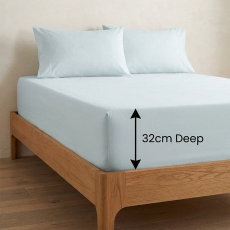Plain Dye 32cm Extra Deep Fitted Bed Sheet 8