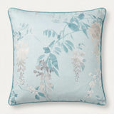 Wisteria Floral 100% Cotton Cushion Cover or Filled 43x43cm 8
