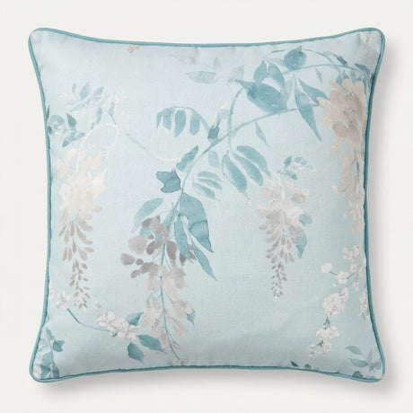 Wisteria Floral 100% Cotton Cushion Cover or Filled 43x43cm 8