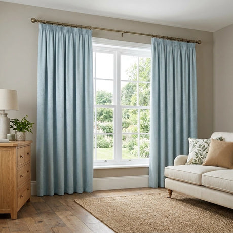 Galaxy Dim Out Woven Thermal Pencil Pleat Curtains 10