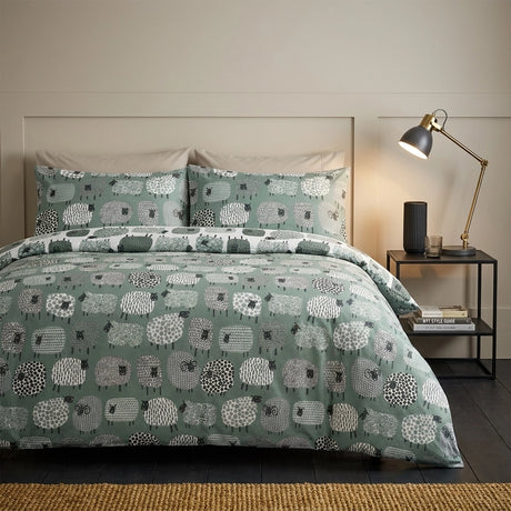 Dotty Sheep Polycotton Duvet Cover Set 1
