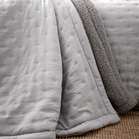 Cosy Nori Sherpa Bedspread 220cm x 230cm by Catherine Lansfield