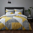 Catherine Lansfield Larsson Geo Duvet Cover Set - Ochre