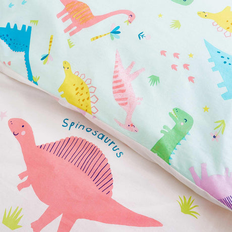 Catherine Lansfield Dinosaur Friends Blue Kids Duvet Cover Set 4