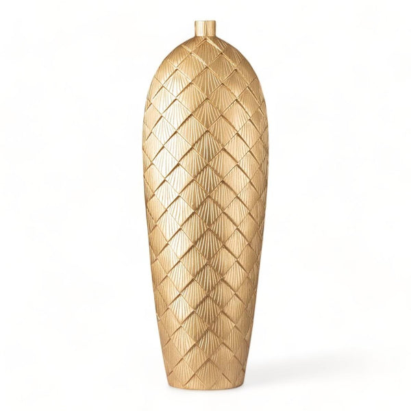 Gold Polyresin Vase 61cm