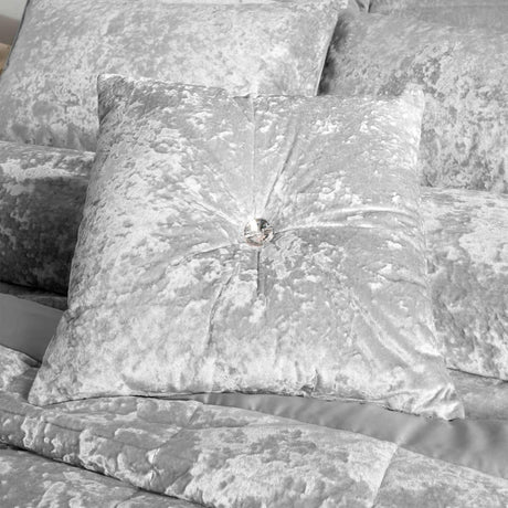 Catherine Lansfield Diamante Filled Cushion 45cm x 45cm - Silver