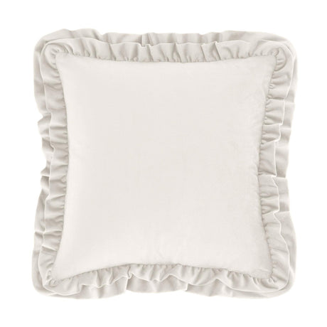 So Soft Velvet Touch Double Frill Cushion 17" x 17" (43cm x 43cm) by Catherine Lansfield