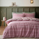 Brushed Cotton Flannelette Fairisle Duvet Cover Set by Catherine Lansfield