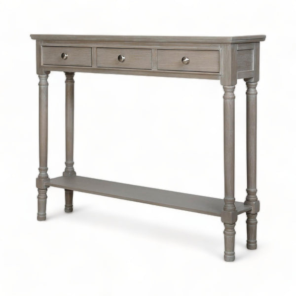 Braemar Taupe Wood Console Table