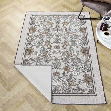 Finch & Flower Washable Rug 120cm x 180cm by Dreams & Drapes Design