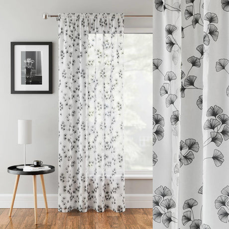 Delilah Voile Curtain Panel by Enhanced Living