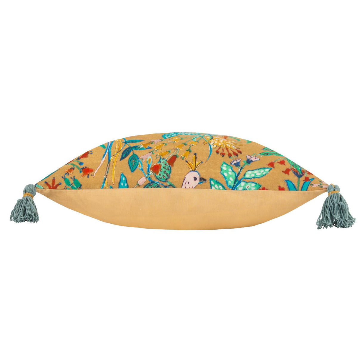 Orilla Floral Tasselled Cushion Cover 12" x 20" by Wylder