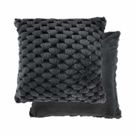 Lush Faux Rabbit Fur Cushion Cover 17" x 17" (43cm x 43cm) by Emma Barclay