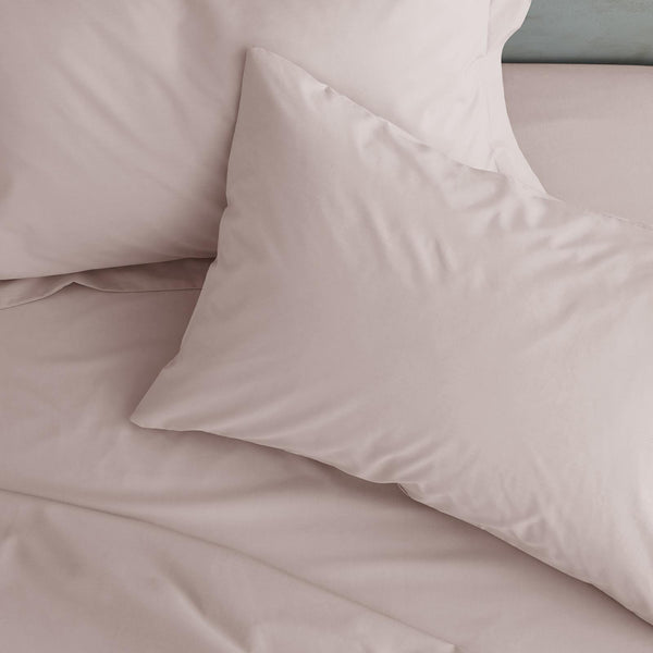 Easy Iron Percale Pillowcases Blush