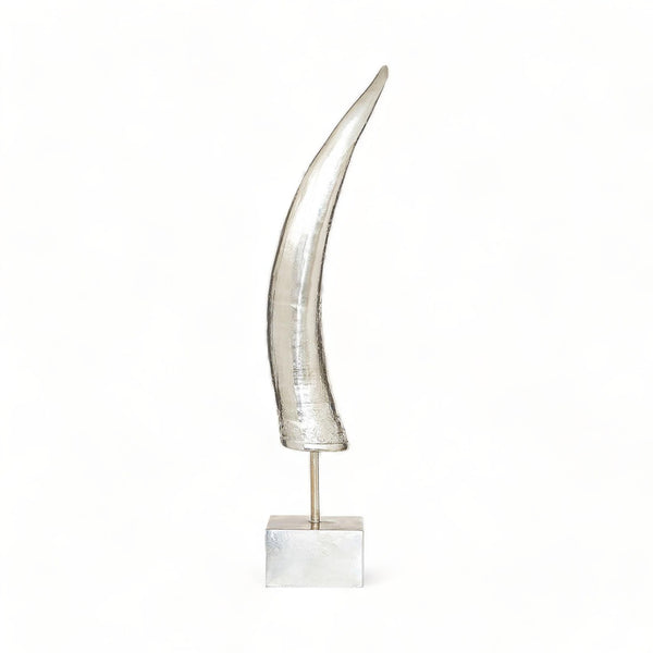 Busby Small Silver Horn Ornament