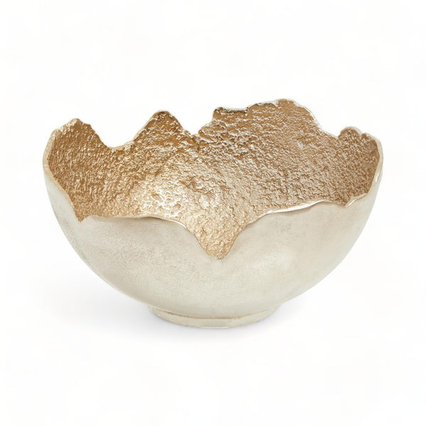 Killin Asymmetric Metallic Decorative Bowl (Large)
