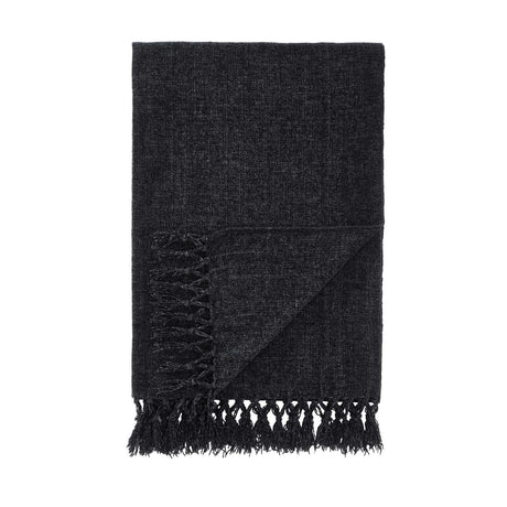 Wilson Plain Chenille Throw Blanket 130cm x 170cm by Catherine Lansfield