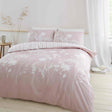 Catherine Lansfield Meadowsweet Floral Reversible Duvet Cover Set - Blush