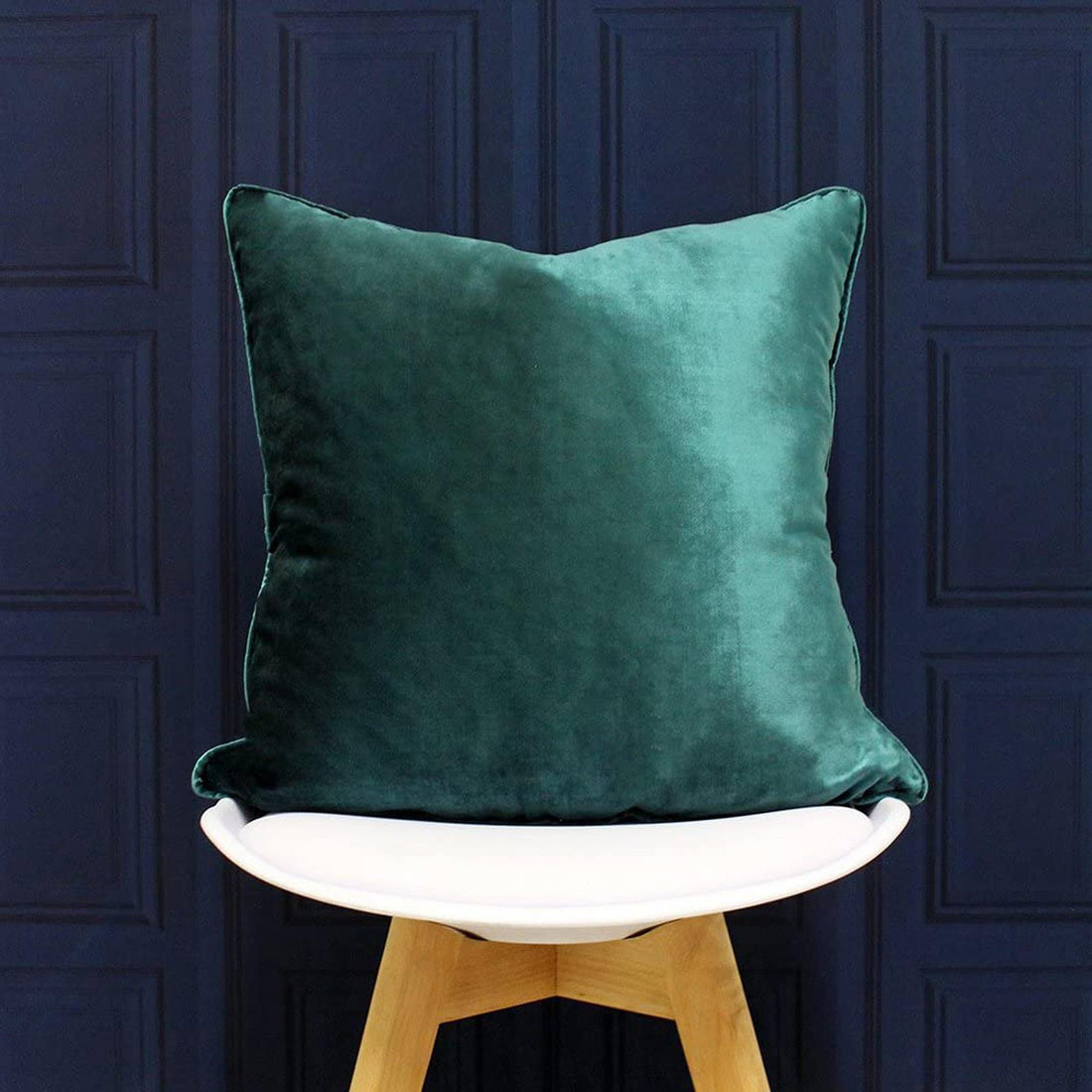 Luxe Feather Velvet Filled Cushion Jadite 55cm x 55cm