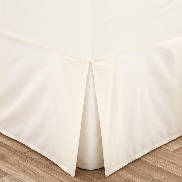 Easy Iron Percale Fitted Valance Sheet Cream - Ideal