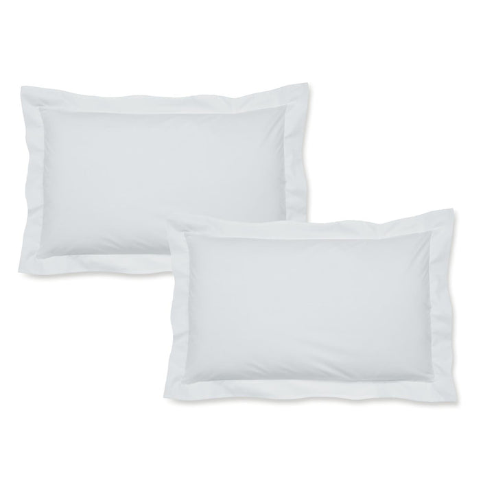Easy Iron Percale Oxford Pillowcase Pair White - Ideal