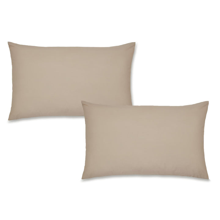 Easy Iron Percale Pillowcase Pair Natural - Ideal