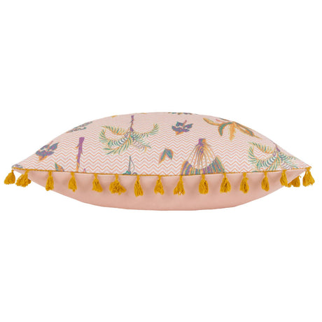 Chamae Floral Tasselled Cushion Cover 20" x 20" by furn. 5